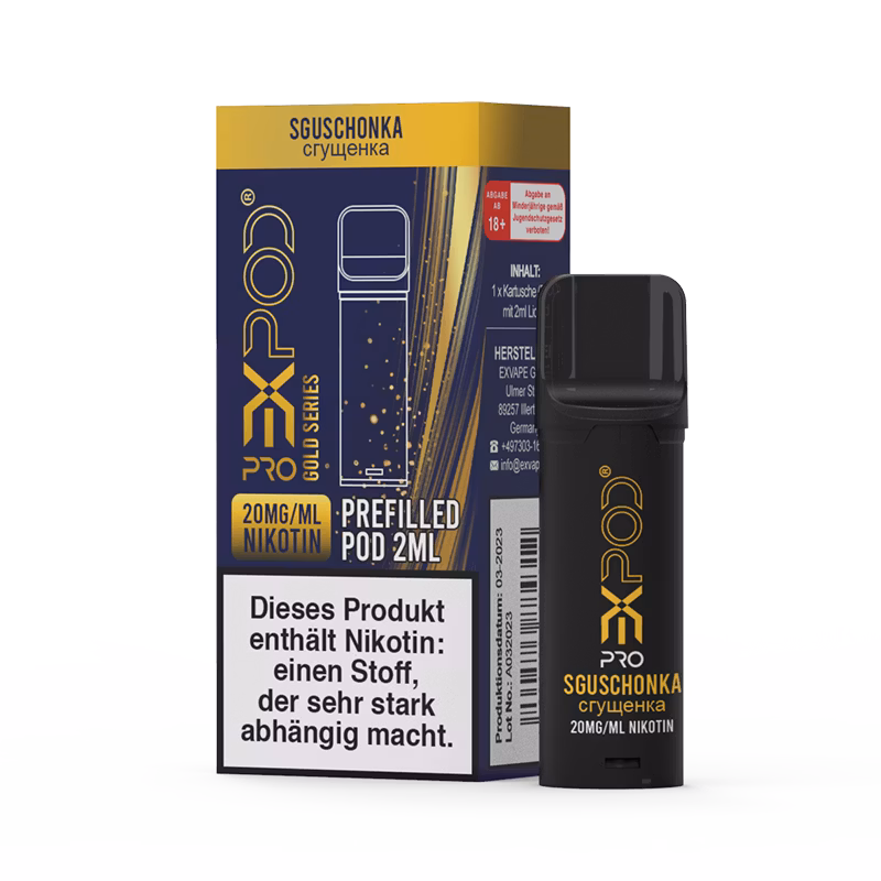 Expod Pro - Prefilled Pod - Gold Series - Sguschonka - 20mg