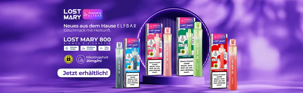 Lost Mary LM800 – Einweg E-Zigarette mit 20mg Nikotin