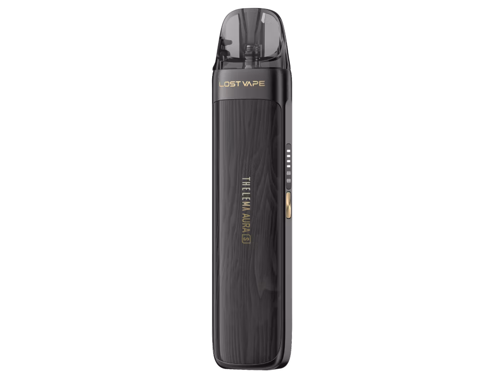 Lost Vape - Thelema Aura S - Pod Kit - Wooden Black Lost Vape - Thelema Aura S - Pod Kit - Wooden Black