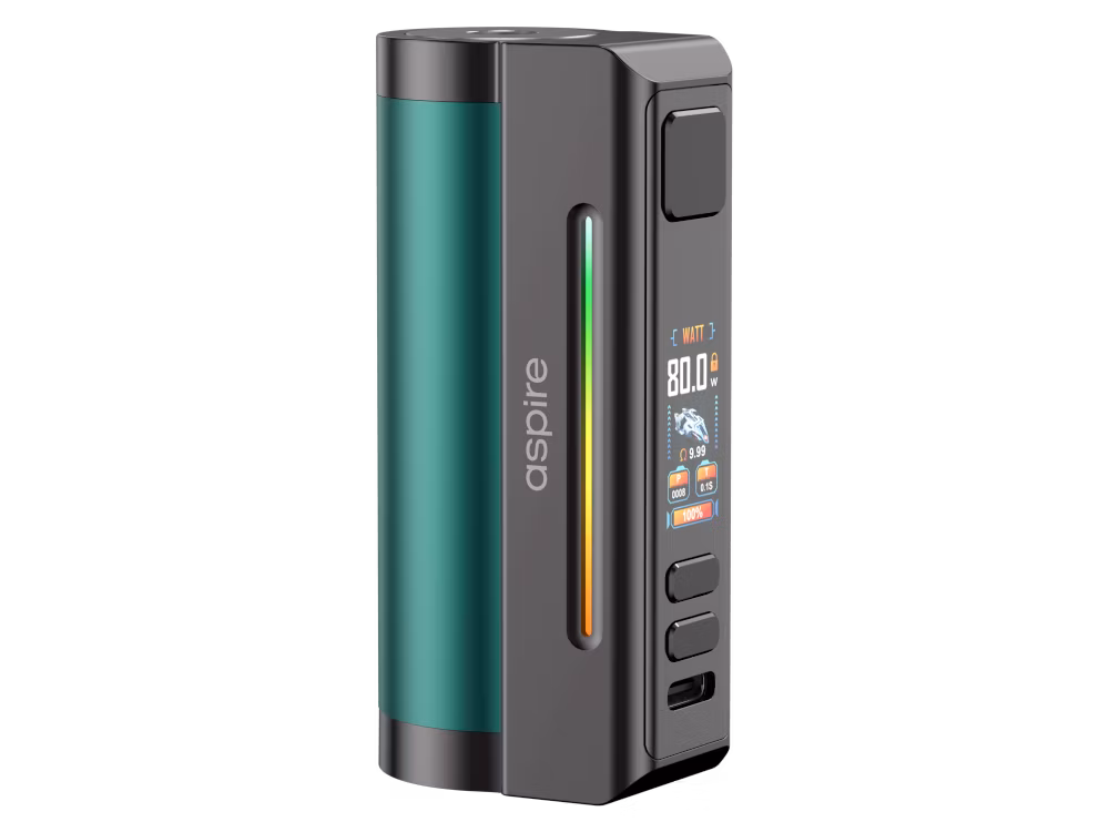 Aspire - Zelos M80 - Akkuträger - 2600 mAh - Green Gunmetal | Paketgröße : 1er Packung