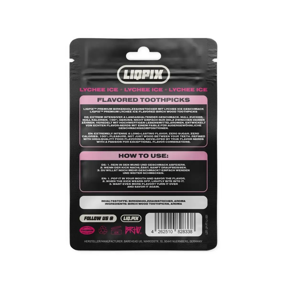 LiqPix Zahnstocher Lychee Ice 30 Stück LiqPix Zahnstocher Lychee Ice 30 Stück