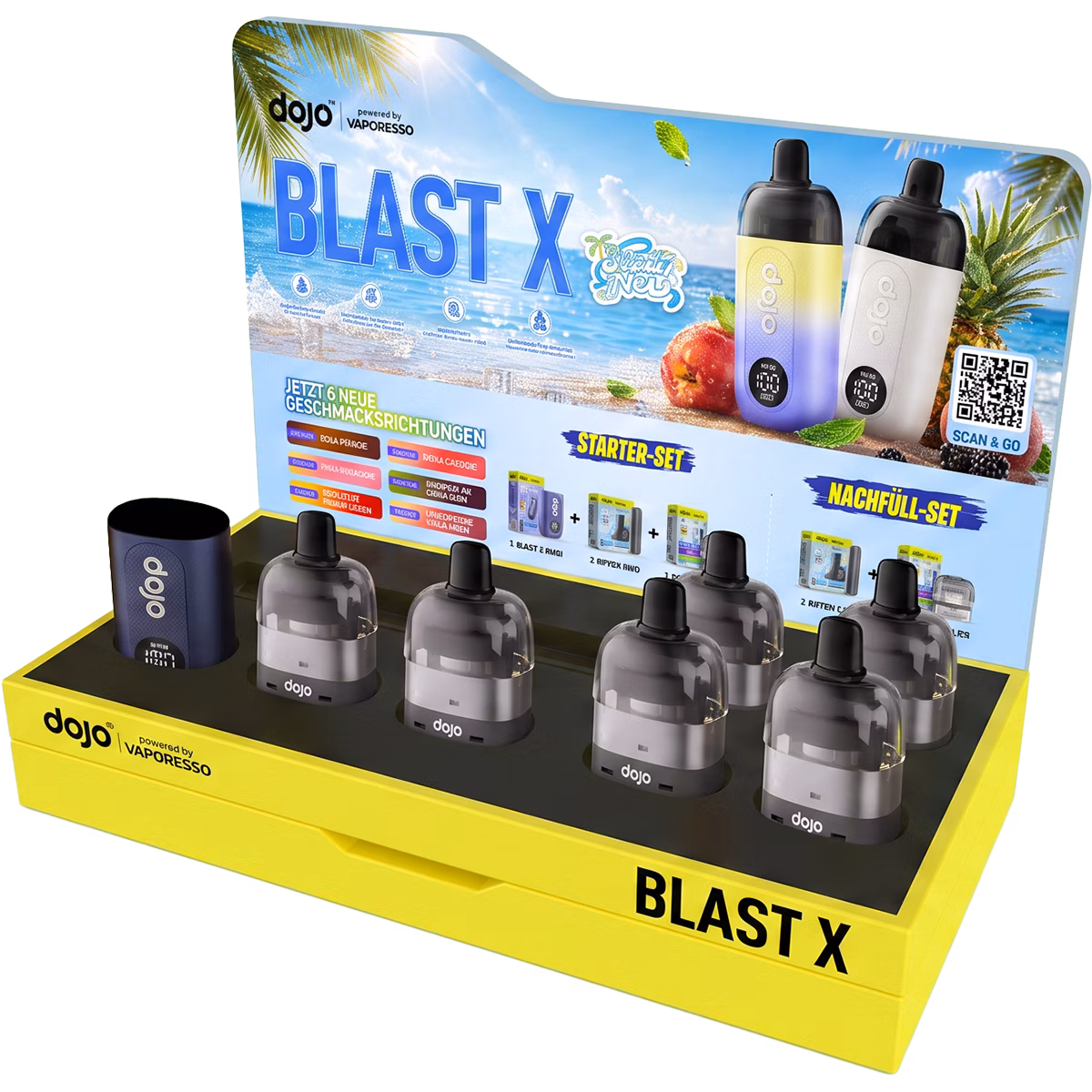 Vaporesso - Dojo Blast X - Teststation Acryl - Summer Edition - 2-teilig