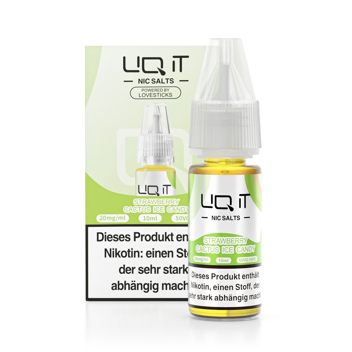 LIQ IT - Nikotinsalz-Liquid - 10ml - Strawberry Cactus Candy Ice - 20mg