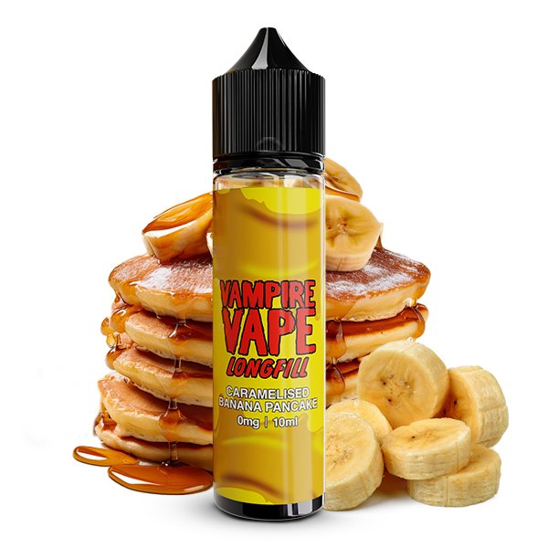 Vampire Vape - Dessert Collection - Caramelised Banana Pancake - Aroma - 10ml Vampire Vape - Dessert Collection - Caramelised Banana Pancake - Aroma - 10ml