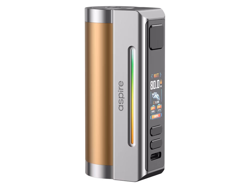 Aspire - Zelos M80 - Akkuträger - 2600 mAh - Gold Silver | Paketgröße : 1er Packung Aspire - Zelos M80 - Akkuträger - 2600 mAh - Gold Silver | Paketgröße : 1er Packung