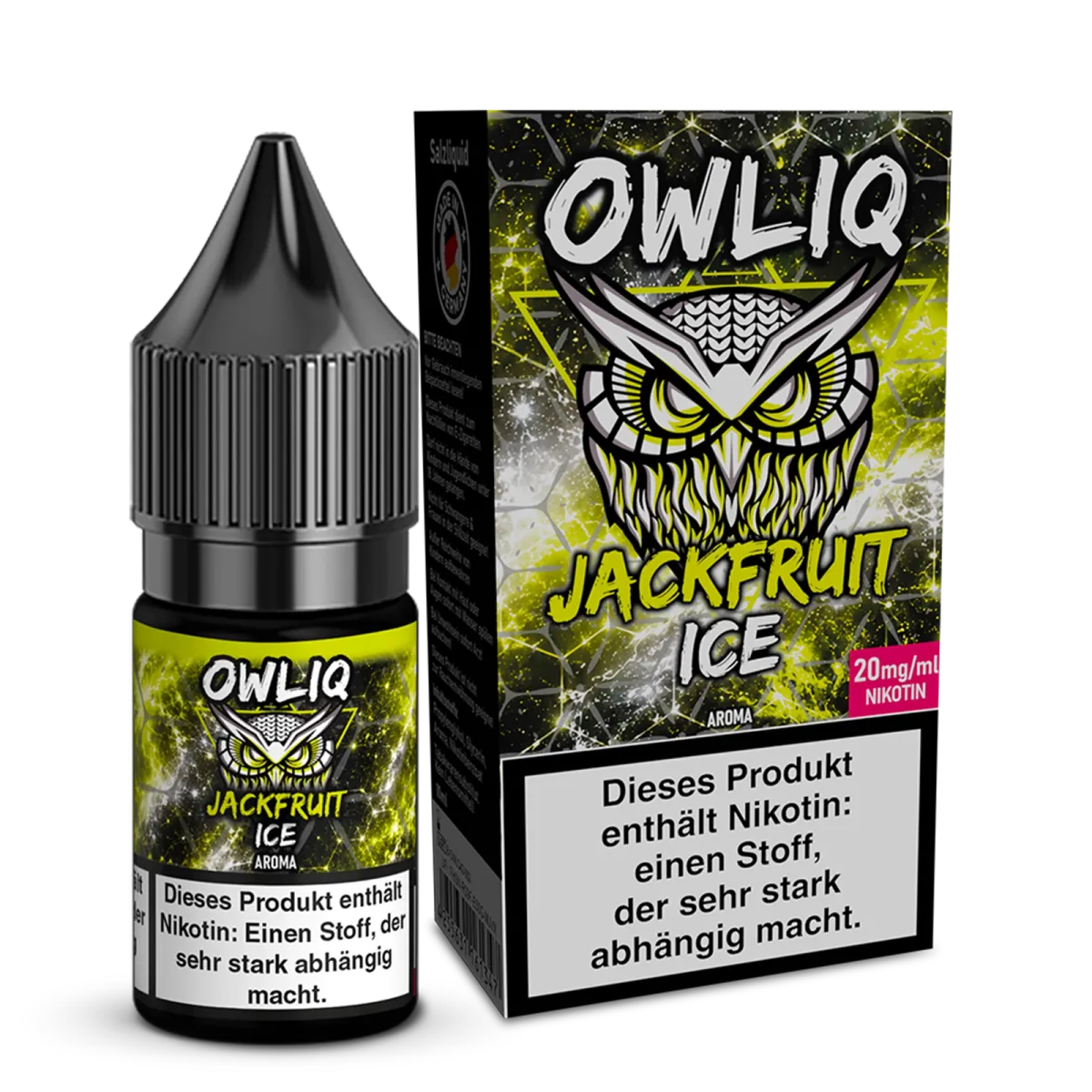 OWL - Owliq - 10ml - Jackfruit Ice | Nikotinsalz-Stärke : 20mg OWL - Owliq - 10ml - Jackfruit Ice | Nikotinsalz-Stärke : 20mg
