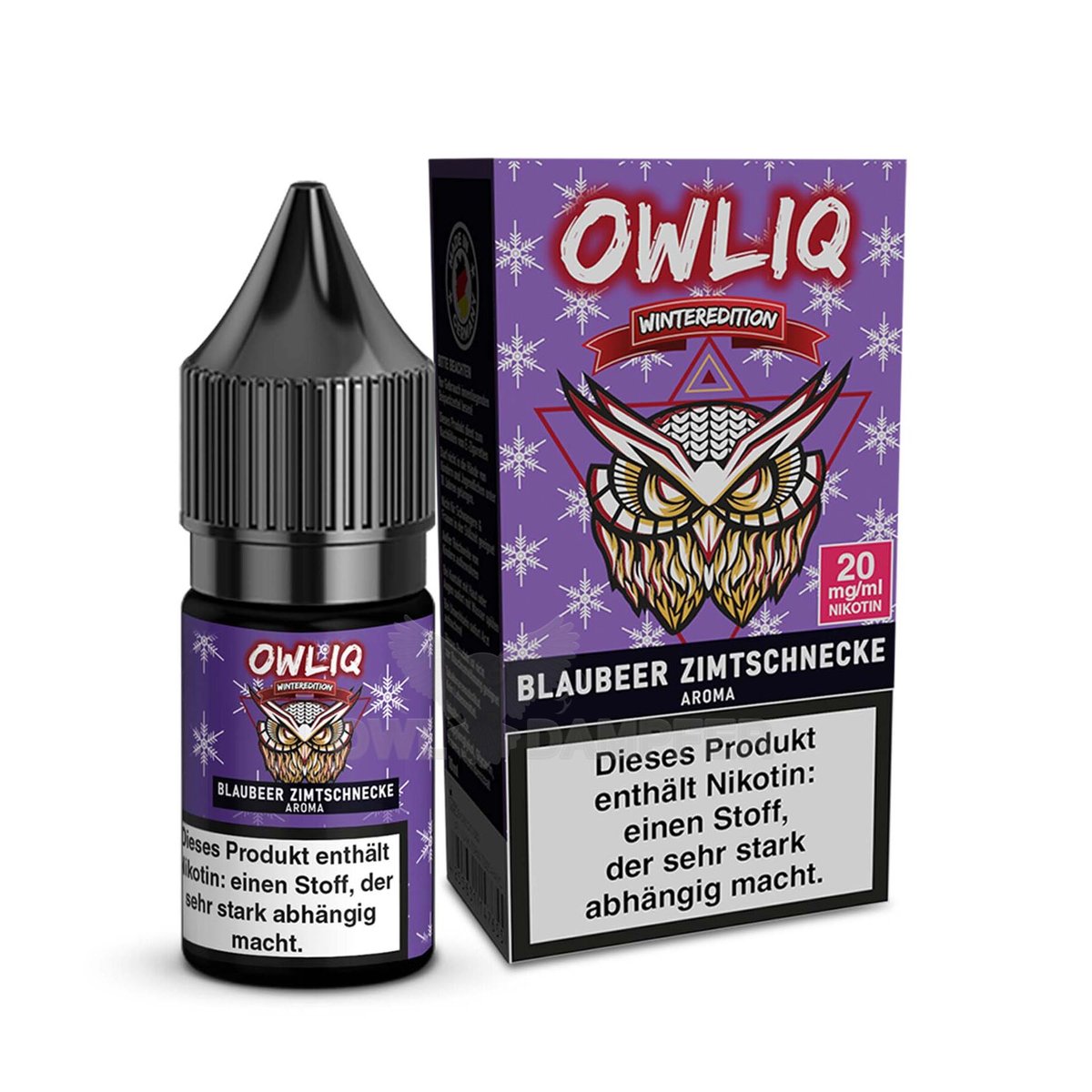 OWL - Owliq - 10ml - Blaubeere Zimtschnecke | Nikotinsalz-Stärke : 20mg