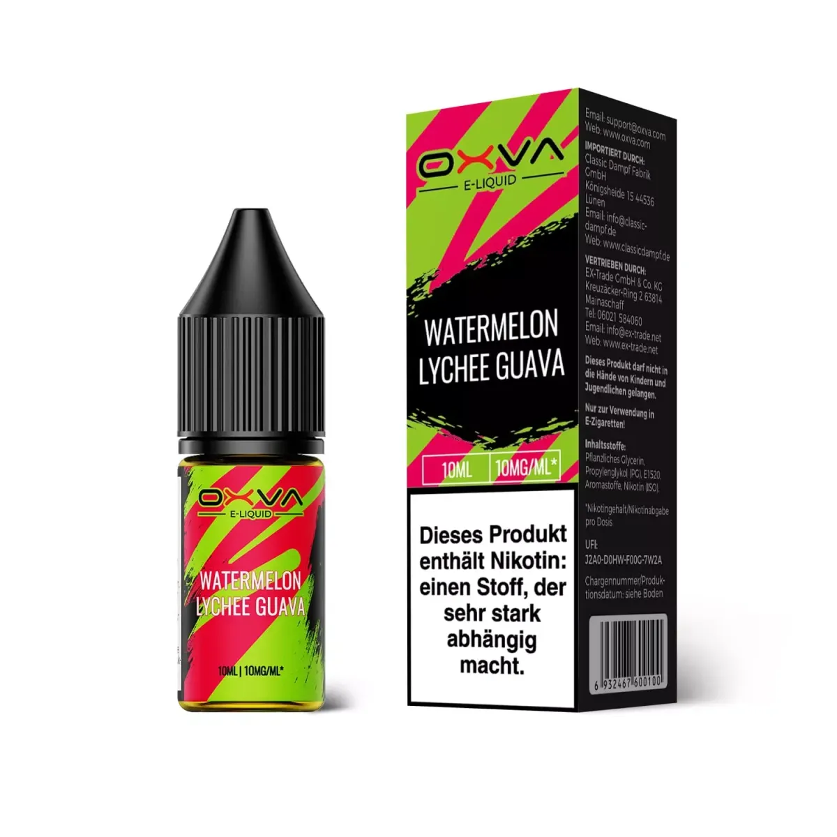 OXVA - Nikotinsalz Liquid - 10ml - Strawberry Watermelon - 10mg OXVA - Nikotinsalz Liquid - 10ml - Strawberry Watermelon - 10mg