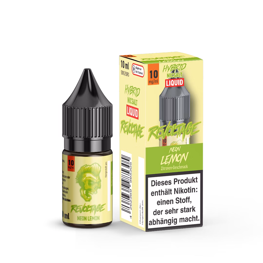 Revoltage - Hybrid Nikotinsalz Liquid - 10ml - Neon Lemon - 10mg Revoltage - Hybrid Nikotinsalz Liquid - 10ml - Neon Lemon - 10mg