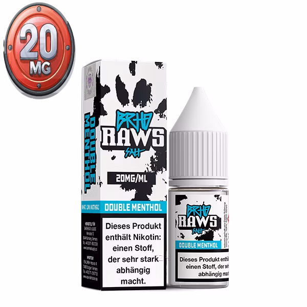 ✳️ Barehead Raws ✴ Double Menthol ✴ 10ml 20mg ✴ Nikotinsalz Liquid ✴️