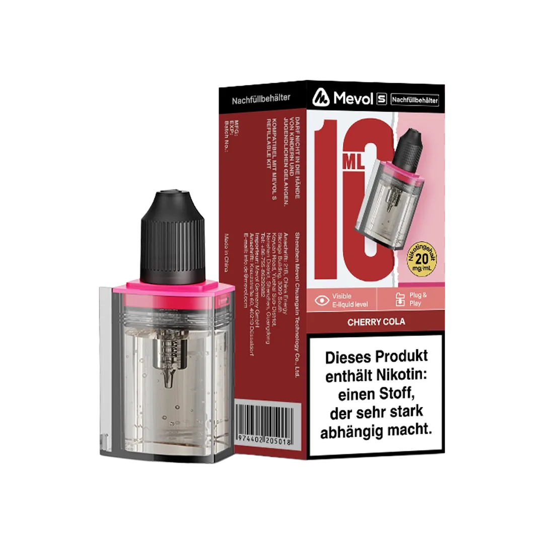 Mevol - S - Nachfüllbehälter - 10ml - Cherry Cola - 20mg