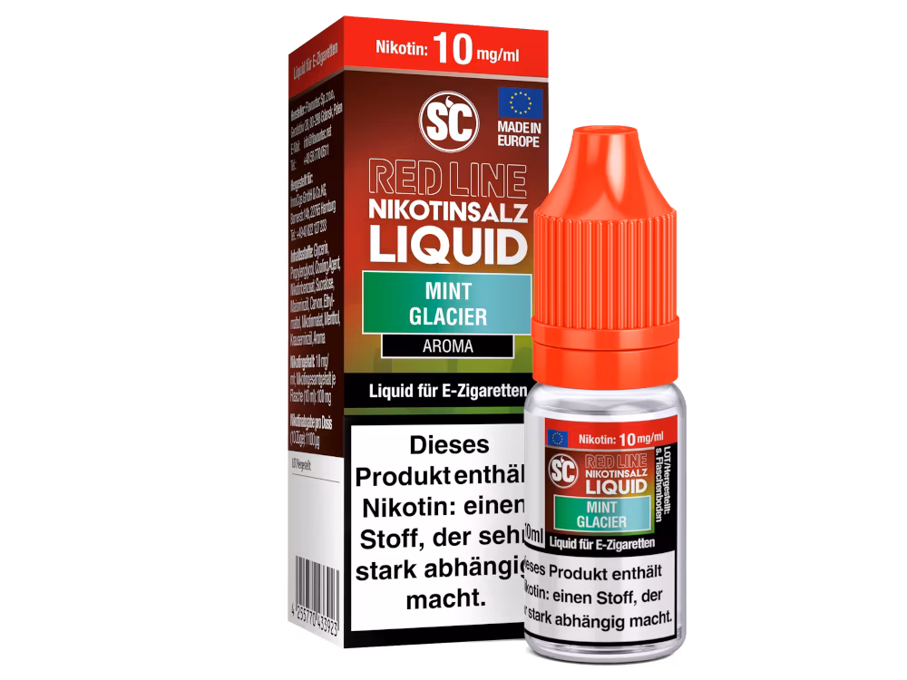 SC Red Line - Nikotinsalzliquid - 10ml - 10mg - Mint Glacier SC Red Line - Nikotinsalzliquid - 10ml - 10mg - Mint Glacier