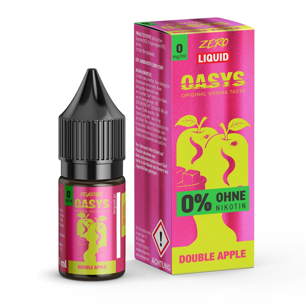 Oasys - Nikotinsalz Liquids - 10ml - Double Apple - 0mg