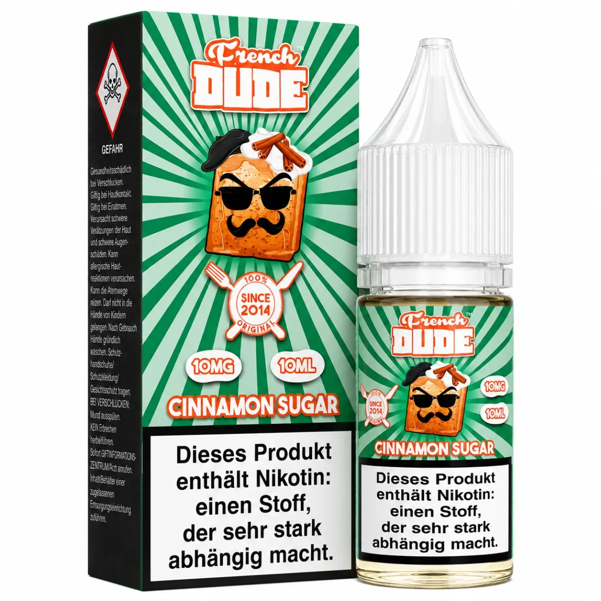 French Dude - Cinnamon Sugar - Nikotinsalz-Liquids - 10ml - 10mg French Dude - Cinnamon Sugar - Nikotinsalz-Liquids - 10ml - 10mg