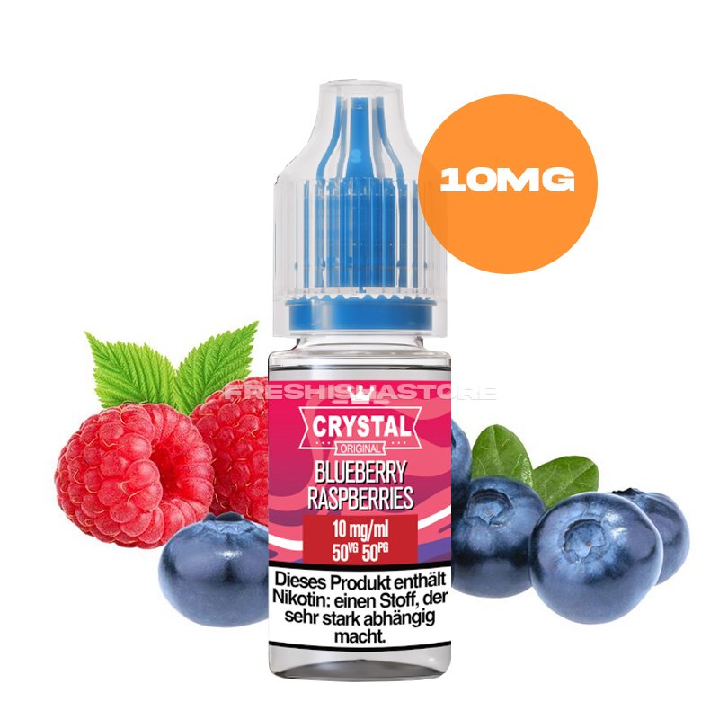 SKE - Crystal Liquid - Blueberry Raspberries - Nikotinsalz Liquid - 10ml - 10mg