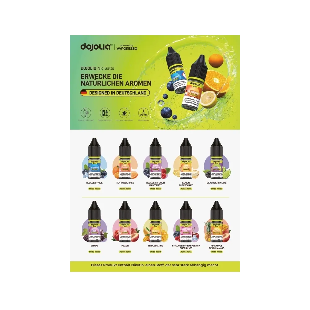 Vaporesso - Dojoliq - A6 Flyer DE - 4/0 farbig Vaporesso - Dojoliq - A6 Flyer DE - 4/0 farbig