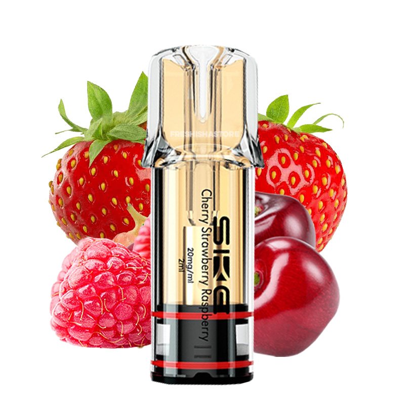 SKE - Crystal Plus - Prefilled Pod - Cherry Straw/Raspberry 2ml - 20mg - 2er Paket