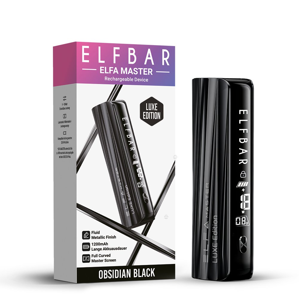 Elfbar - ELFA MASTER - Basisgerät - Obsidian Black (LUXE Edition)