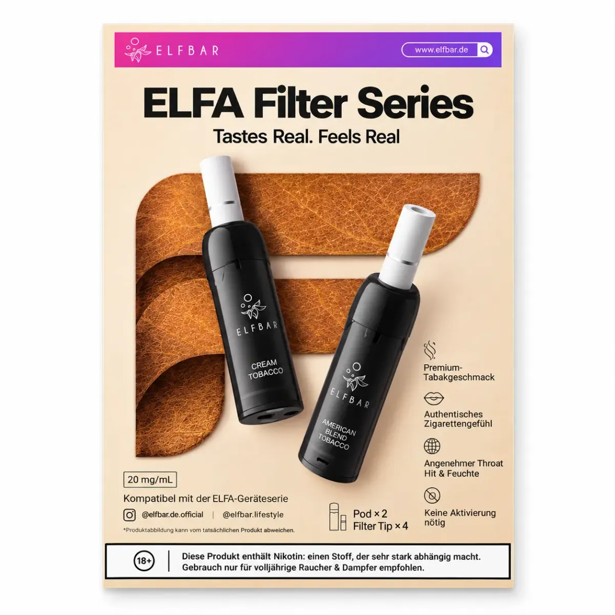 ELFBAR - ELFA Filter Series - A3 Poster - 4/0 farbig ELFBAR - ELFA Filter Series - A3 Poster - 4/0 farbig