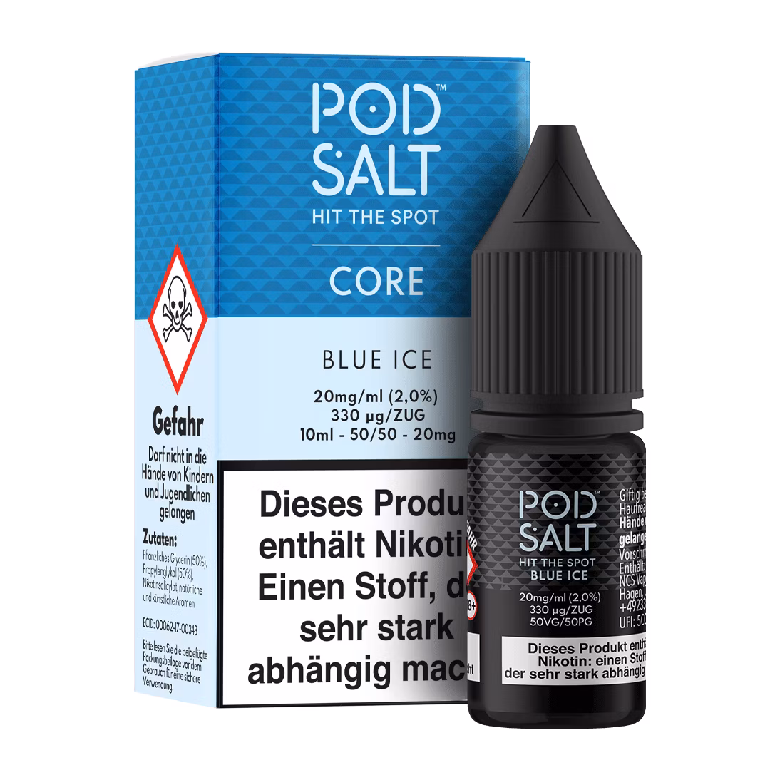 Pod Salt - Core - Blue Ice - Nikotinsalz-Liquid - 10ml - 20mg