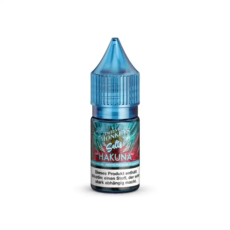 Twelve Monkeys Nikotinsalz-Liquid Iced Hakuna 10ml 20mg Twelve Monkeys Nikotinsalz-Liquid Iced Hakuna 10ml 20mg