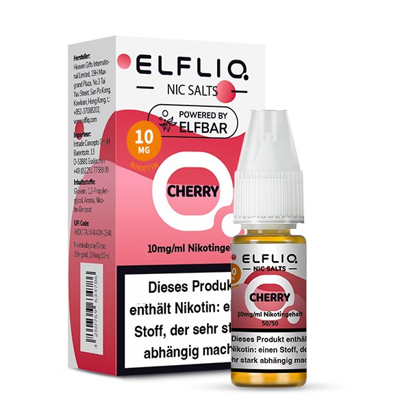 Elfbar - ElfLiq - 10ml - Cherry | Nikotinsalz-Stärke : 10mg