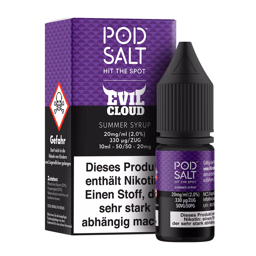 Pod Salt -Pod Salt - Fusion - Summer Syrup - Nikotinsalz-Liquid - 10ml - 20mg