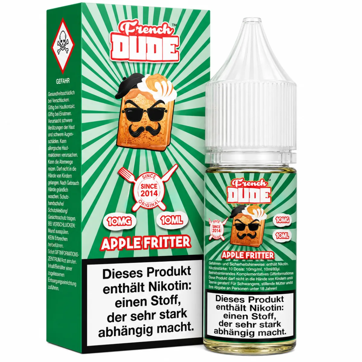 French Dude - Apple Fritter - Nikotinsalz-Liquids - 10ml - 10mg French Dude - Apple Fritter - Nikotinsalz-Liquids - 10ml - 10mg