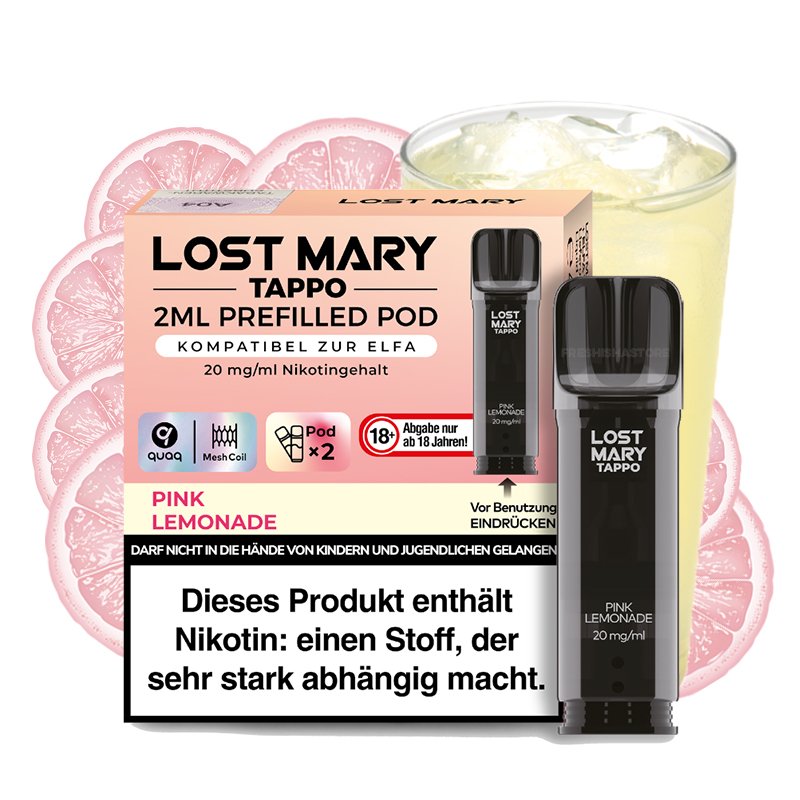 lost-mary-tappo-prefilled-pod-pink-lemonade Lost Mary - Prefilled Pod - Tappo - Pink Lemonade - 20mg