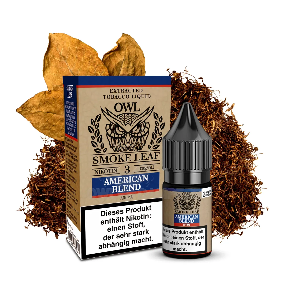 OWL Smoke Leaf Nikotin-Liquid American Blend 10ml 3mg