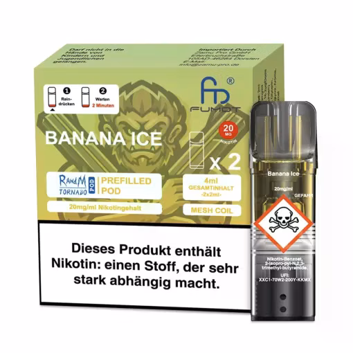 Randm Tornado - Prefilled Pod - Banana Ice - 2er Pack 