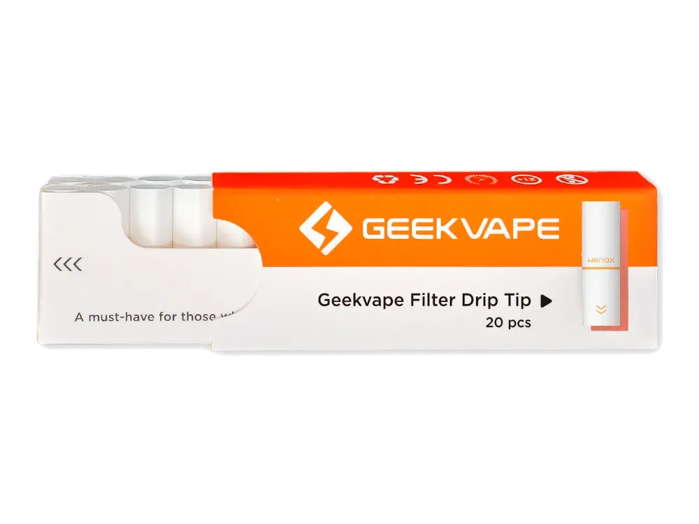 GeekVape - Wenax - M1 - Filter Drip Tip - Weiß - 20 Stk. GeekVape - Wenax - M1 - Filter Drip Tip - Weiß - 20 Stk.