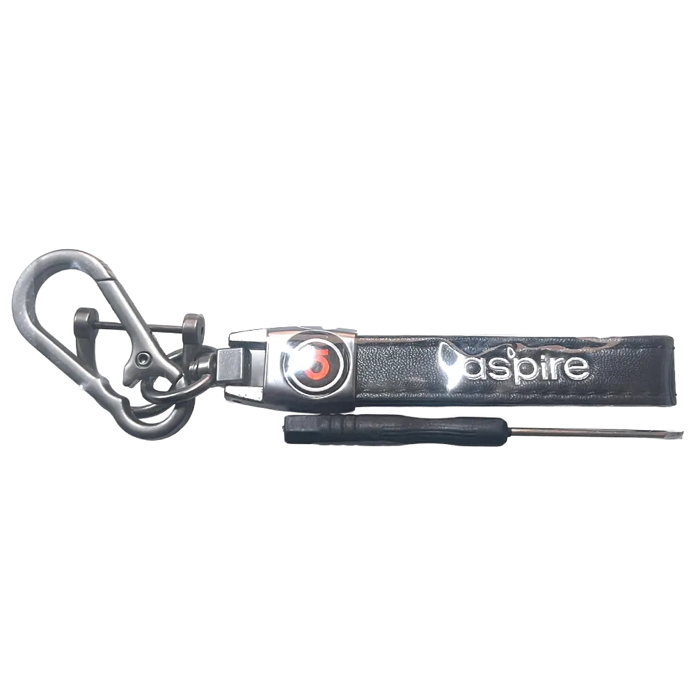 Aspire Schlüsselanhänger Leder Schwarz Aspire Schlüsselanhänger Leder Schwarz