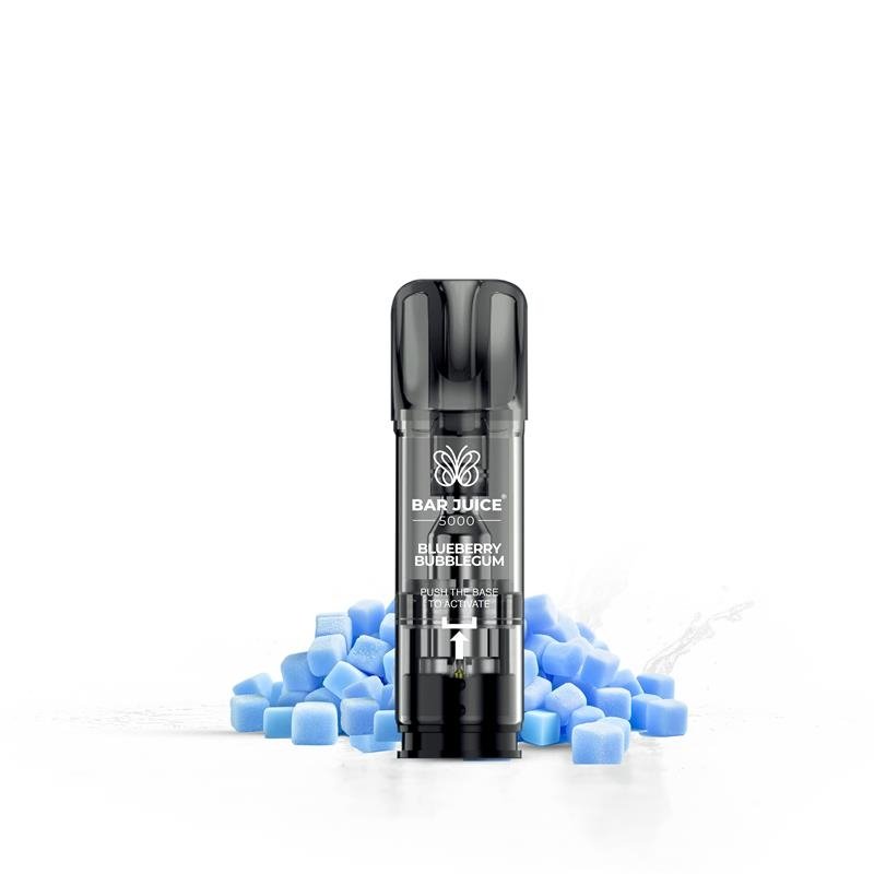 Bar Juice - Prefilled Pods - 2ml - 2er Paket - Blueberry Bubblegum | Nikotinsalz-Stärke : 20mg
