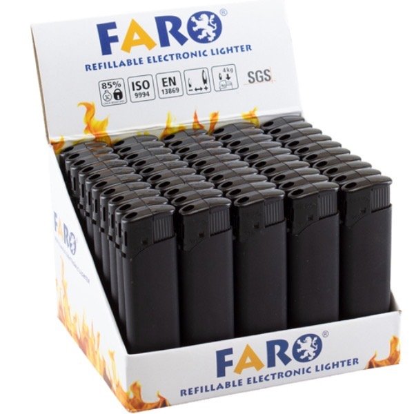 Elektrofeuerzeug - Black - Black Rubber