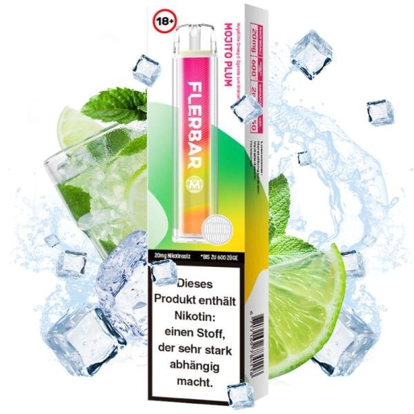 Flerbar - Einweg E-Zigarette - CP - Mojito Plum (EOL) Flerbar - Einweg E-Zigarette - CP - Mojito Plum (EOL)