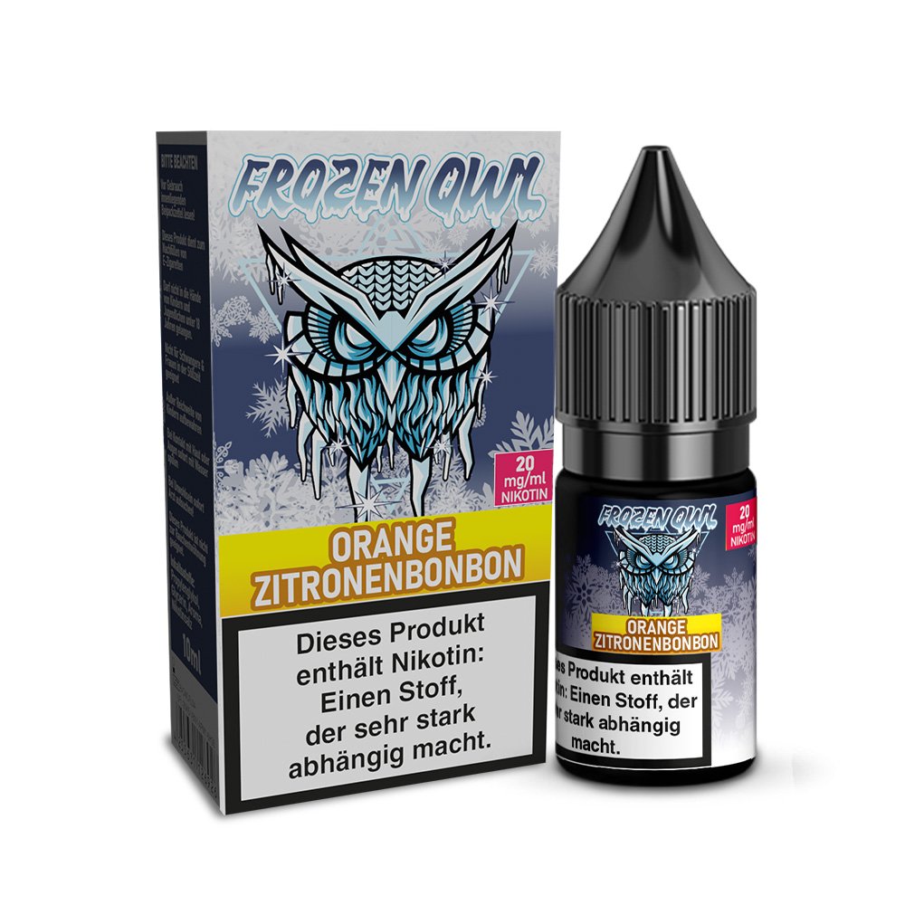 Frozen OWL - Nikotinsalz Liquid - 10ml - Orange Zitronenbonbon - 10ml - 20mg Frozen OWL - Nikotinsalz Liquid - 10ml - Orange Zitronenbonbon - 10ml - 20mg