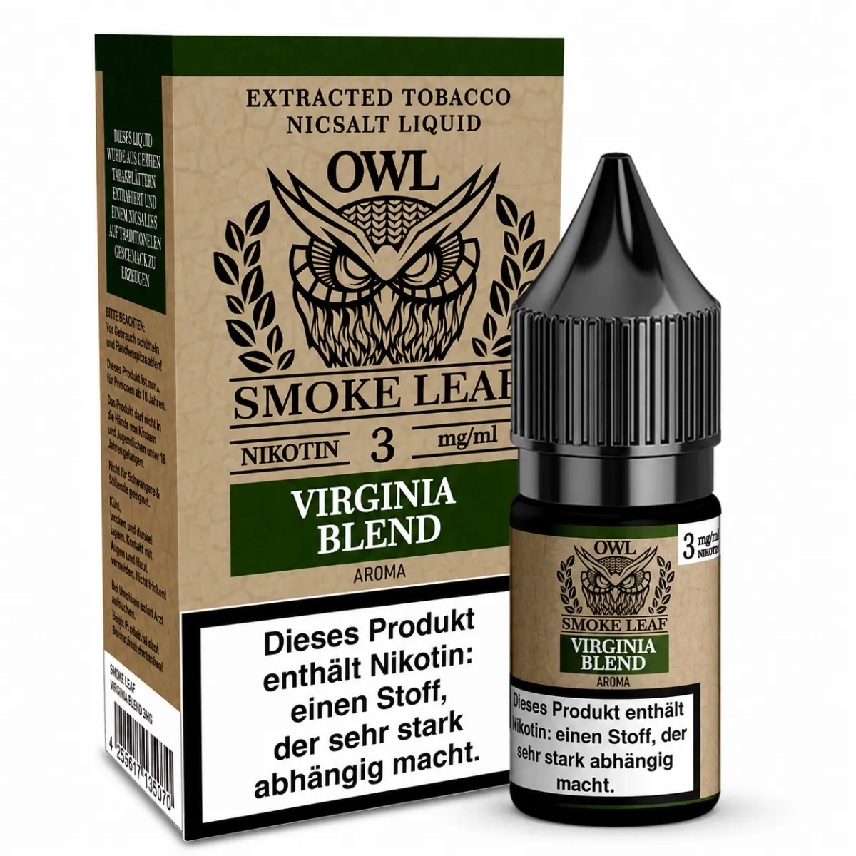 OWL Smoke Leaf Nikotin-Liquid Virgina Blend 10ml 3mg