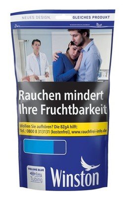 Winston - Drehtabak - Blue - 95g - 2XL Zip Bag - TT B2B