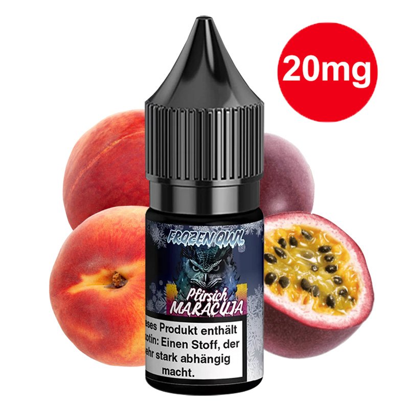 Frozen OWL - Pfirsich Maracuja - Nikotinsalz Liquid - 10ml - 20mg