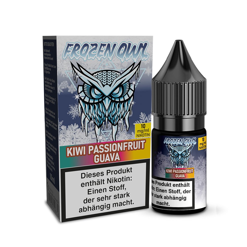 Frozen OWL - Nikotinsalz Liquid - 10ml - Kiwi Passionfruit Guava - 10ml - 10mg