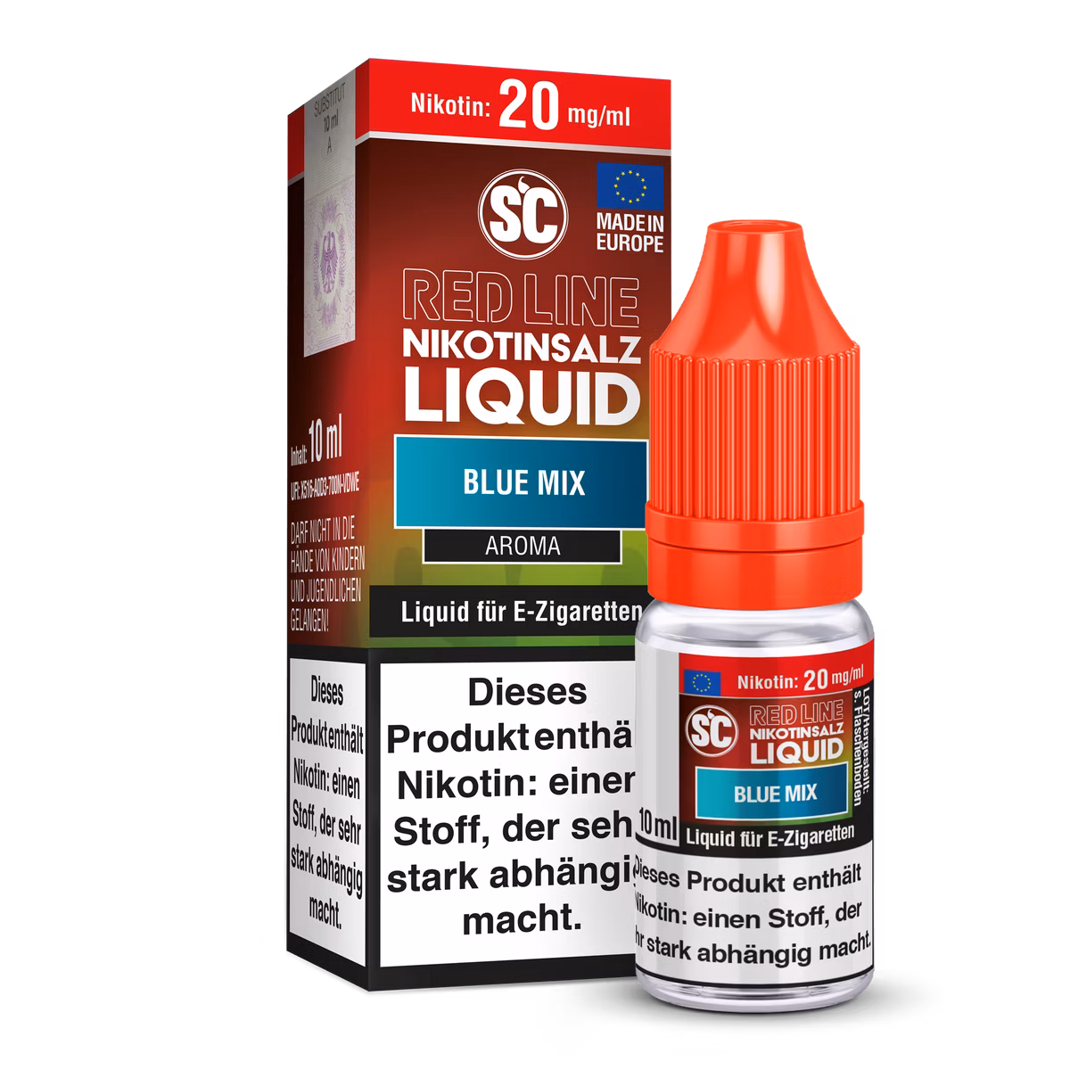 SC Red Line - Nikotinsalzliquid - 10ml - 20mg - Blue Mix SC Red Line - Nikotinsalzliquid - 10ml - 20mg - Blue Mix