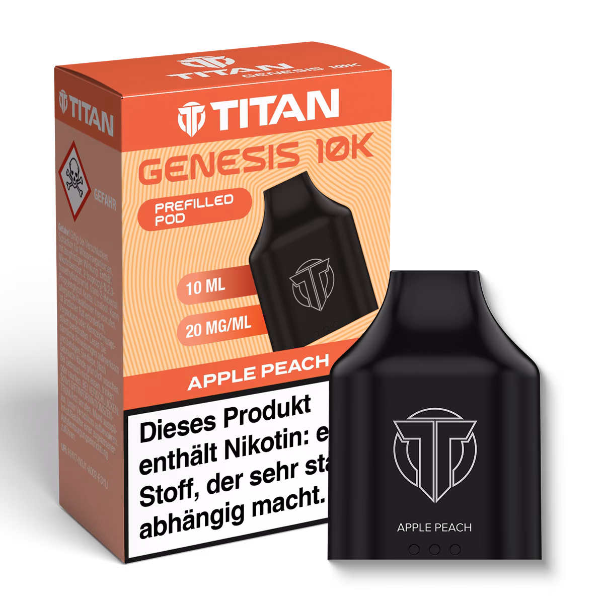 TITAN - Genesis 10K - Nachfüllbehälter - Apple Peach - 20mg