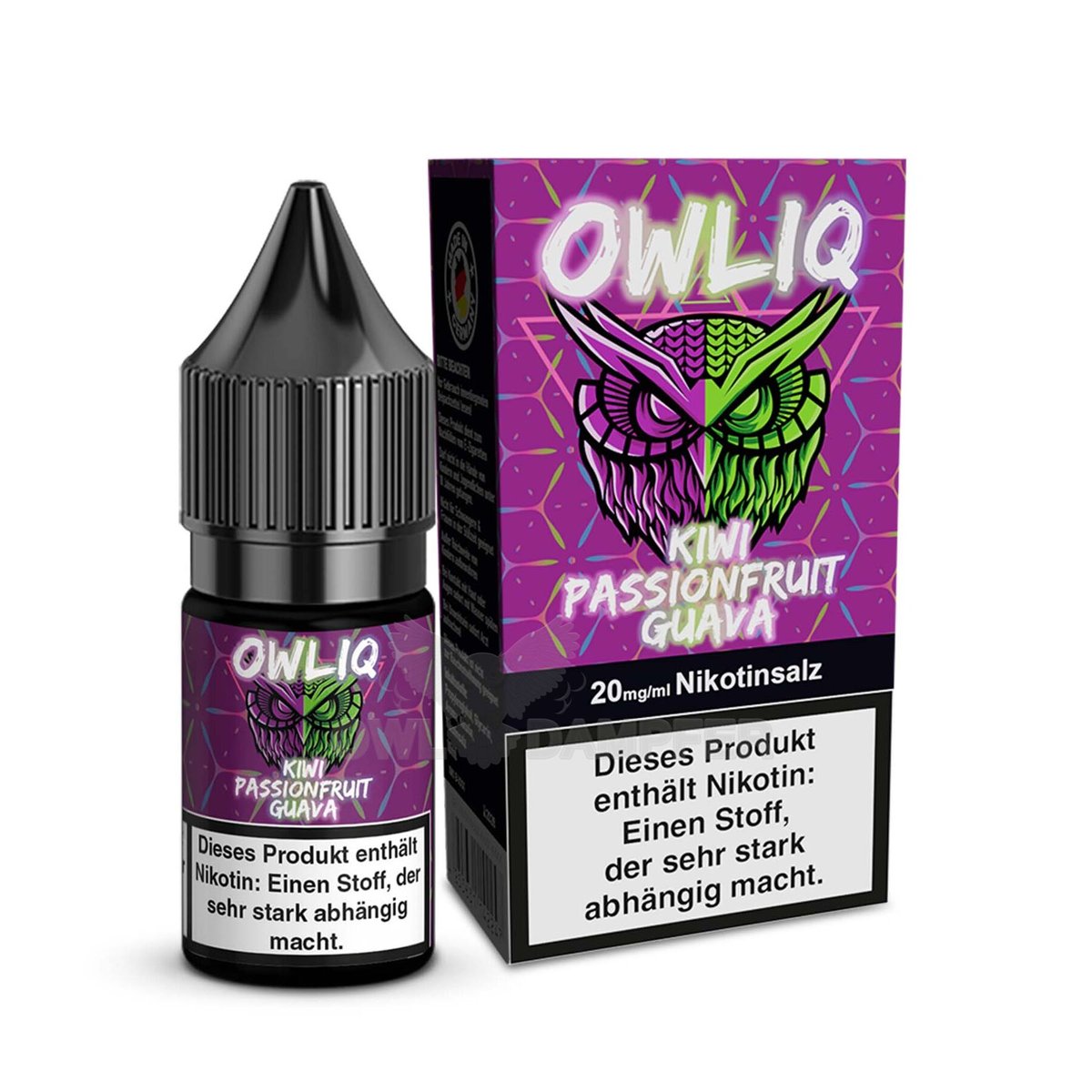 OWL - Owliq - 10ml - Kiwi Passion Fruit Guava | Nikotinsalz-Stärke : 20mg