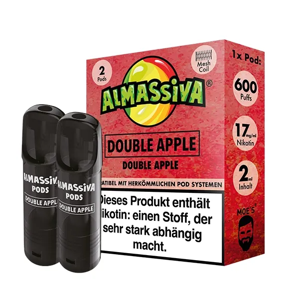 Al Massiva - Prefilled Pod - 2ml - 2er Pack - Double Apple - 17mg