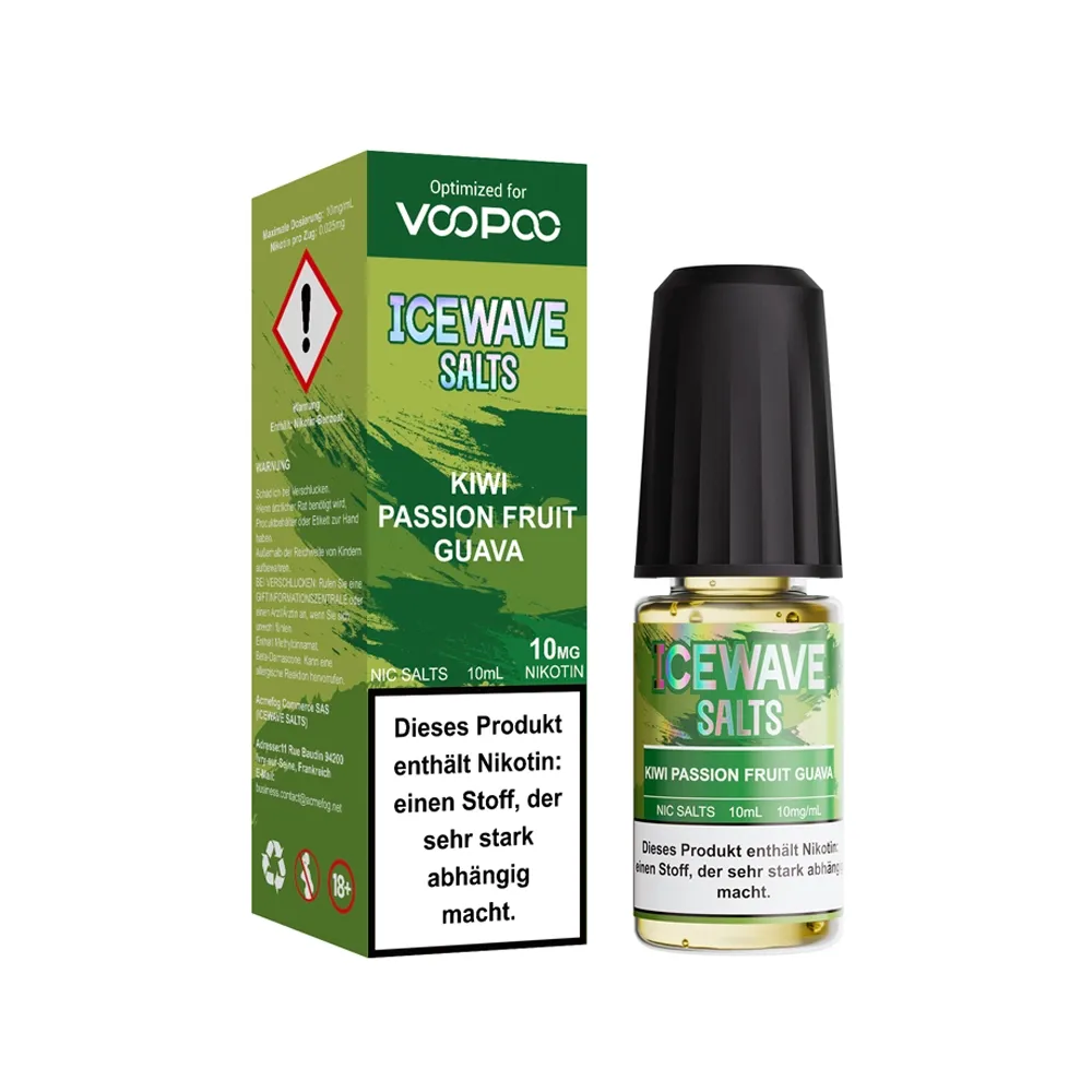 Icewave - Salts - Nikotinsalz-Liquid - Kiwi Passion Fruit Guava - 10ml - 10mg