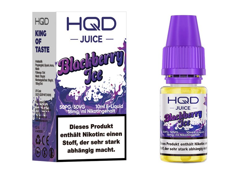 HQD - Juice - Blackberry Ice - Nikotinsalz Liquid - 10ml - 18mg