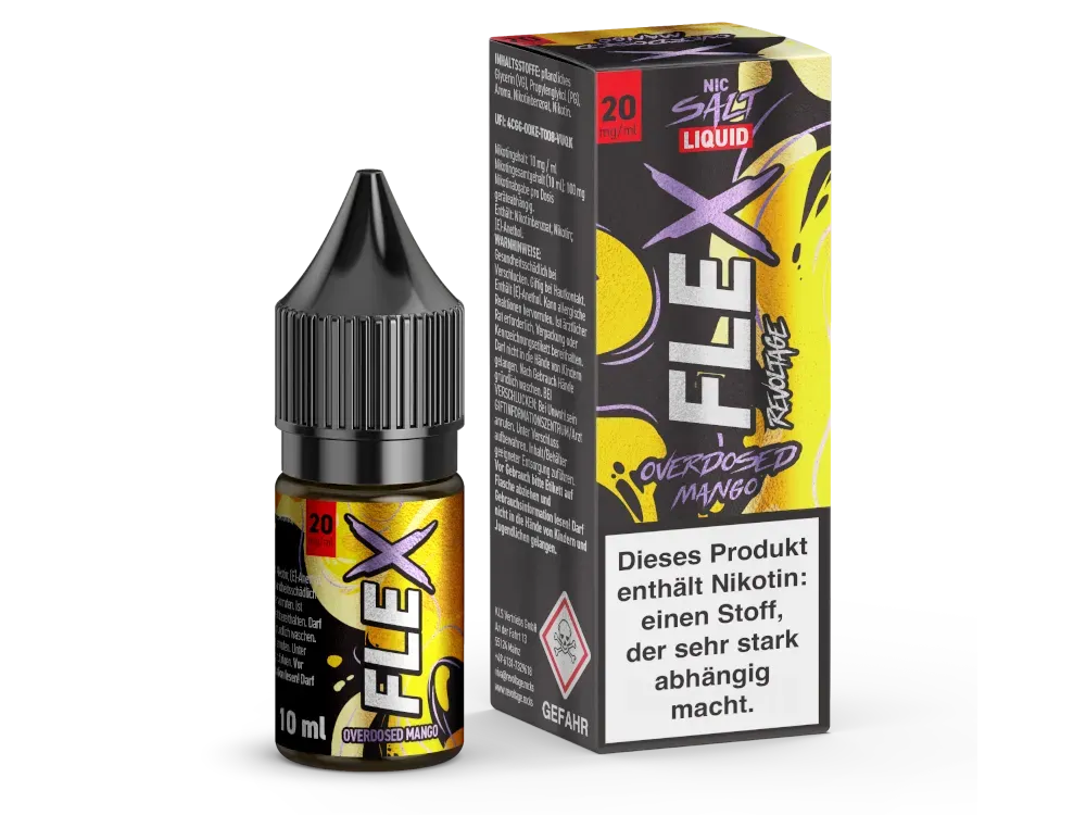 Revoltage - Flex - Nikotinsalzliquid - 10ml - Mango - 20mg Revoltage - Flex - Nikotinsalzliquid - 10ml - Mango - 20mg