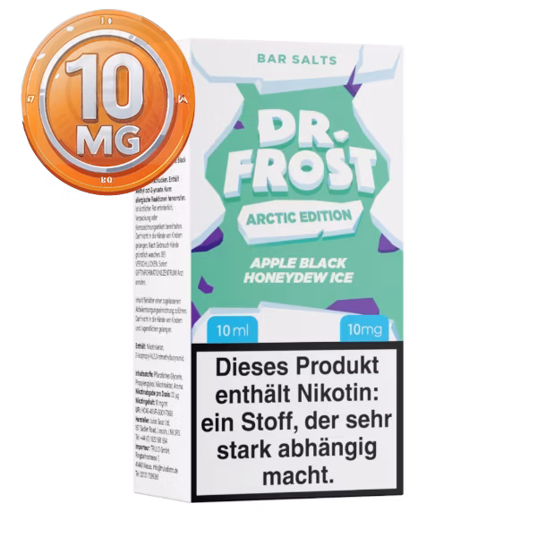 Dr. Frost - Arctic Edition Apple Black Honeydew Ice - Nikotinsalz Liquid - 10ml - 10mg