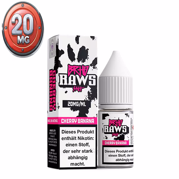 Barehead Raws - Nikotinsalz Liquid - Cherry Banana - 10ml - 20mg
